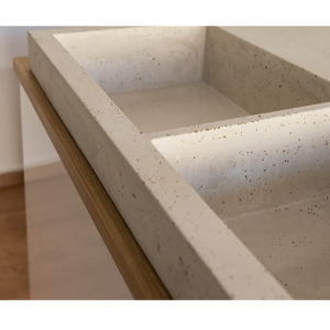 DOUBLE SQUARE SINK